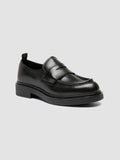 ENGINEER 101 - Schwarze Loafer aus Leder