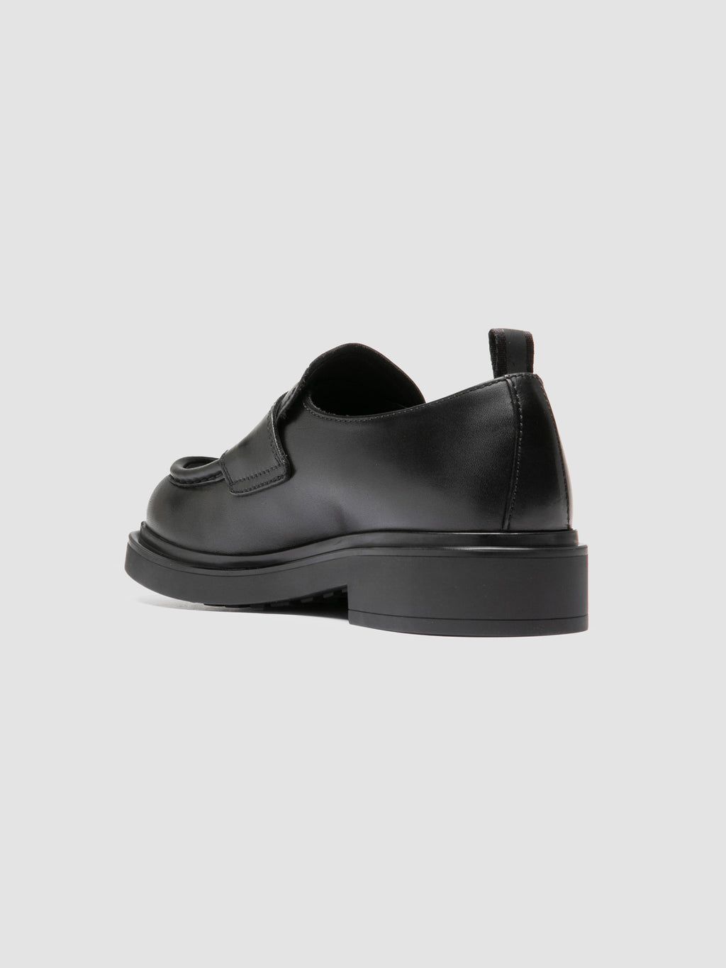 ENGINEER 101 - Schwarze Loafer aus Leder