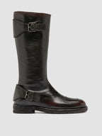 EPHYMERAL 004 - Brown Leather Zipped Boots