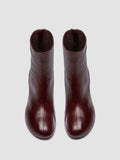 FLORE 012_W - Burgundy Leather Zip Boots