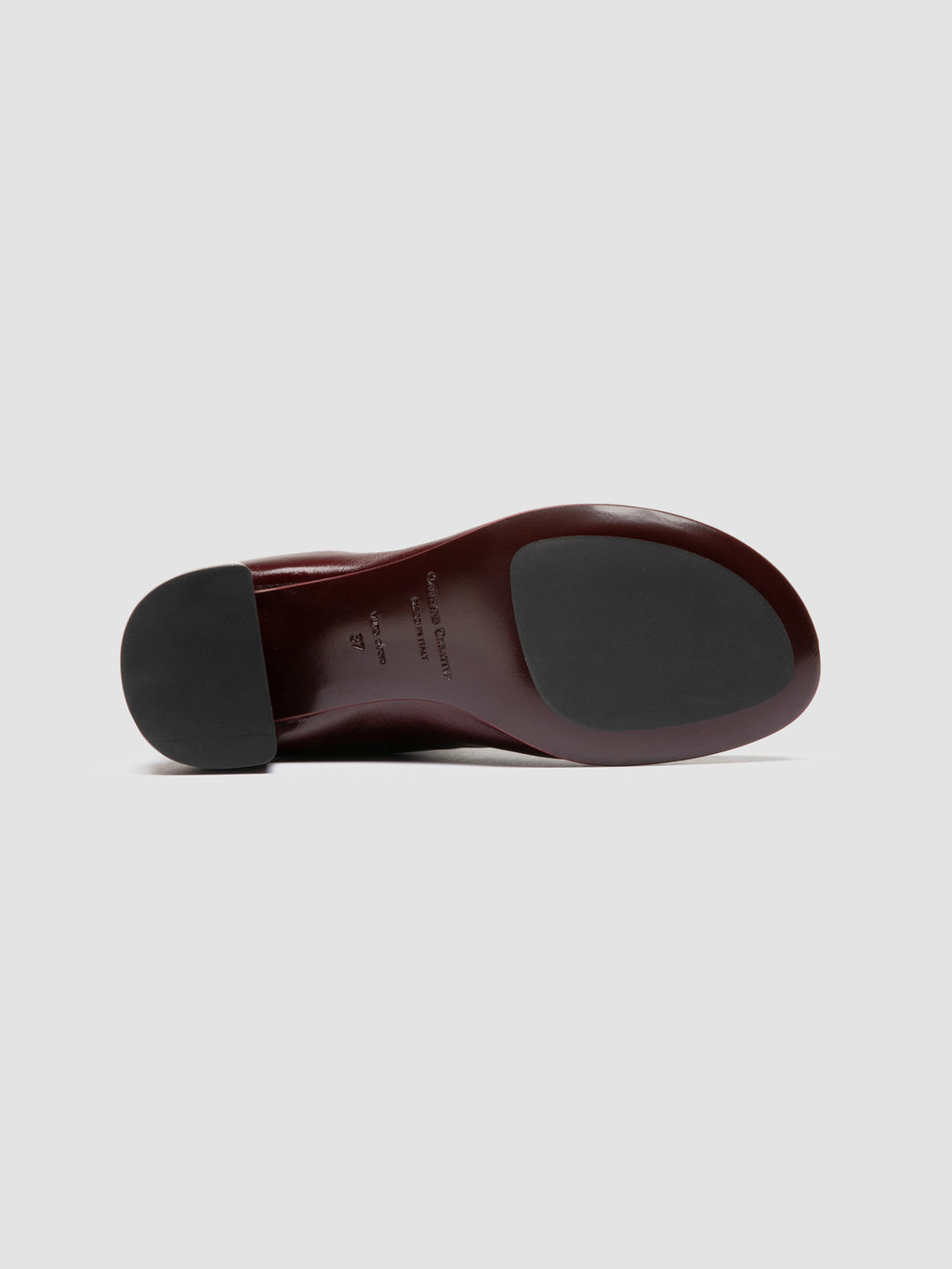 FLORE 012_W - Burgundy Leather Zip Boots