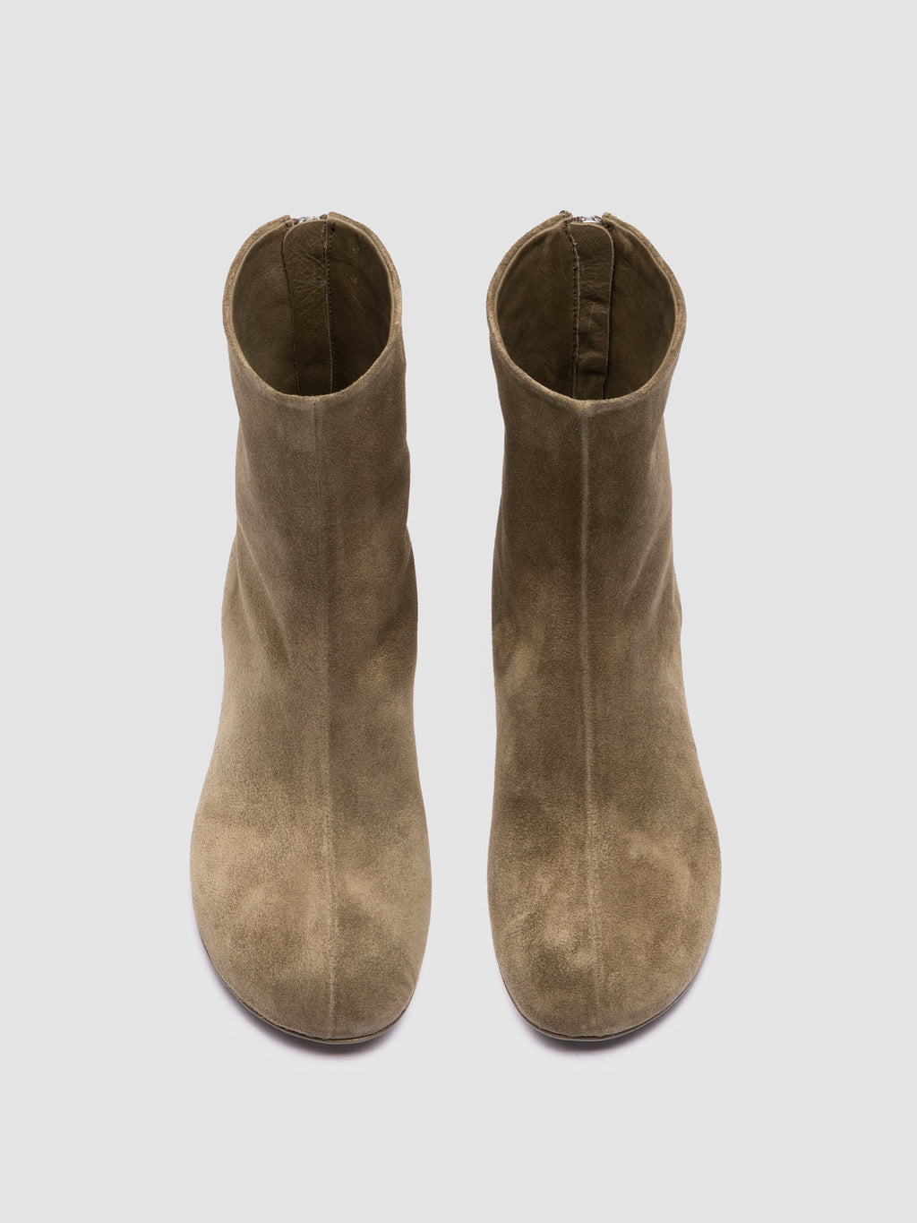 FLORE 012_W - Brown Suede Zip Boots