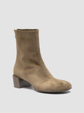 FLORE 012_W - Brown Suede Zip Boots
