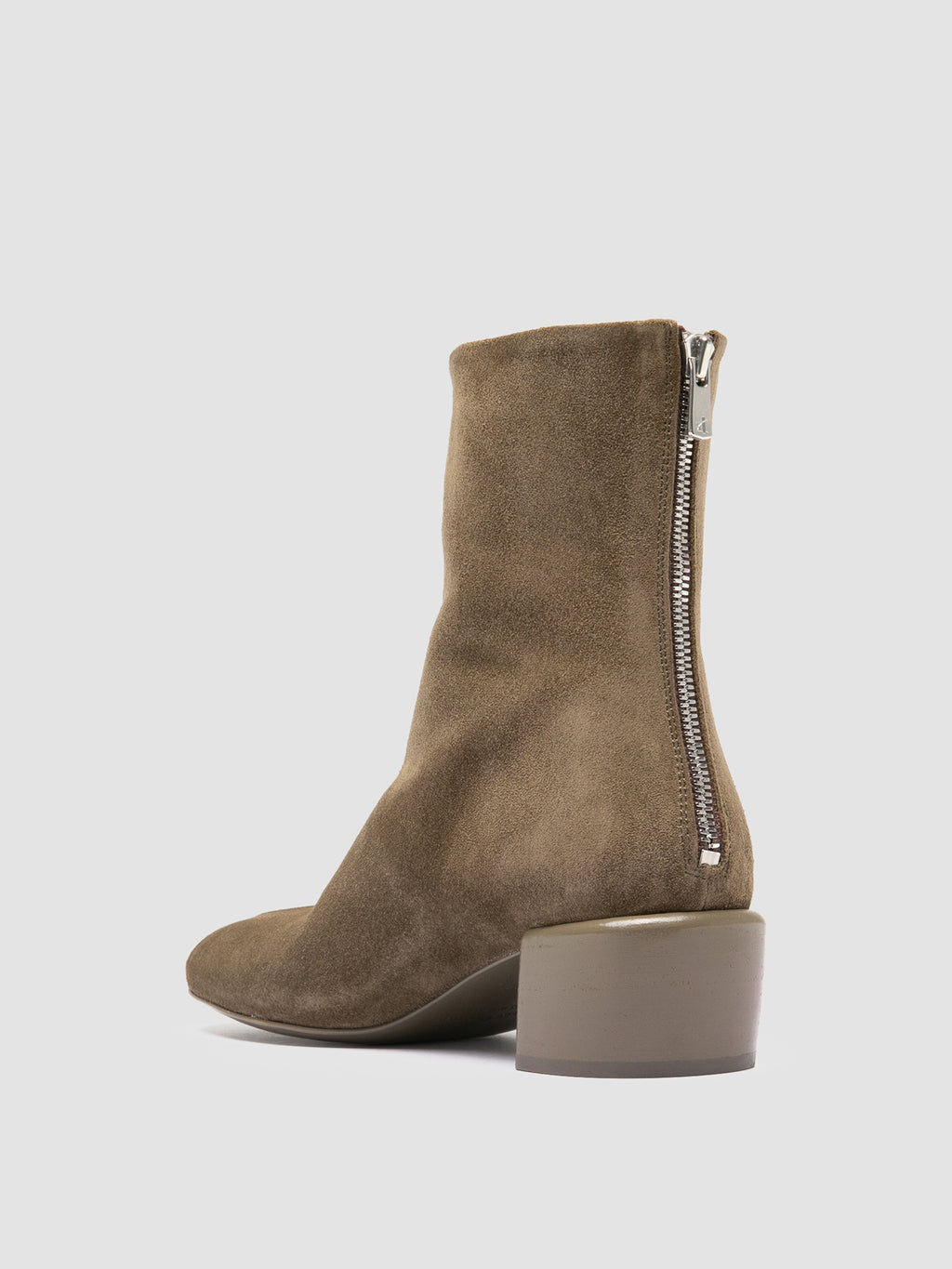 FLORE 012_W - Brown Suede Zip Boots