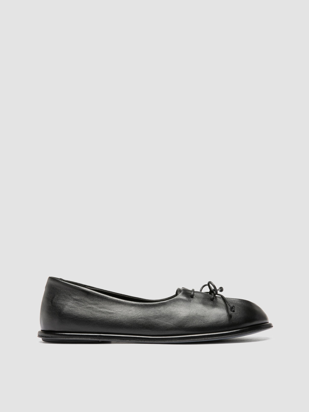 FONTAYNE 009 - Black Leather Ballerina Shoes - image OCDFONT009GUANT1000360 - 1