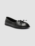 FONTAYNE 009 - Black Leather Ballerina Shoes - image OCDFONT009GUANT1000360 - 3