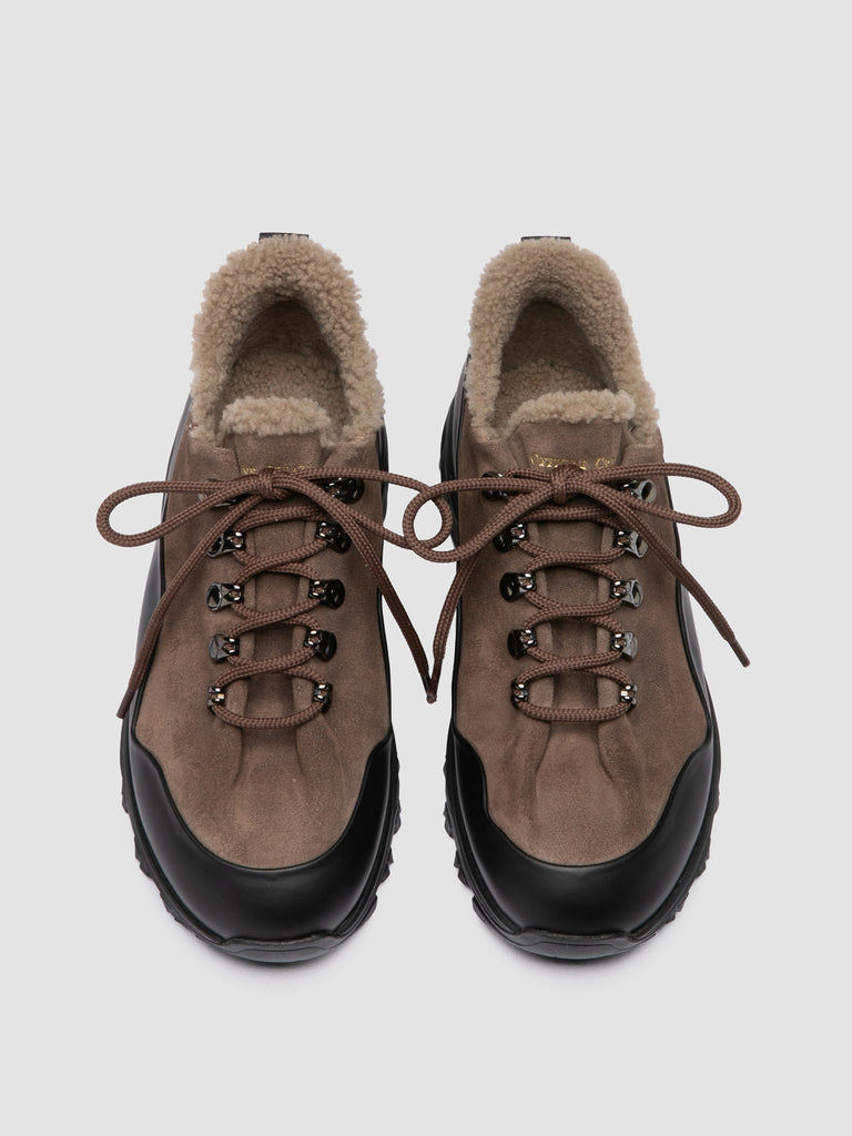 ITINERE 103 - Taupe Leather Sneakers
