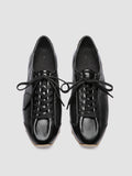 JARRED 102 W - Black Leather Low Top Sneakers