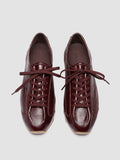 JARRED 102_W - Burgundy Leather Low Top Sneakers - image OCDJARR102LATE36112380 - 2