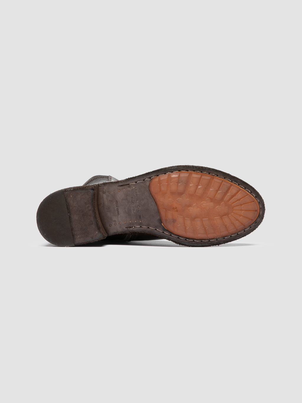 LISON 041 - Brown Leather Zipped Boots
