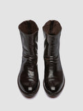 LISON 069 - Brown Leather Zip Boots