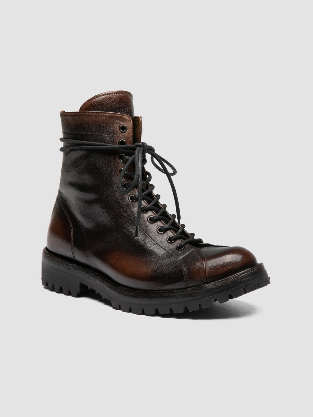 LORAINE 033 - Brown Leather Zip Boots - image OCDLORA033IGN18D222360 - 3