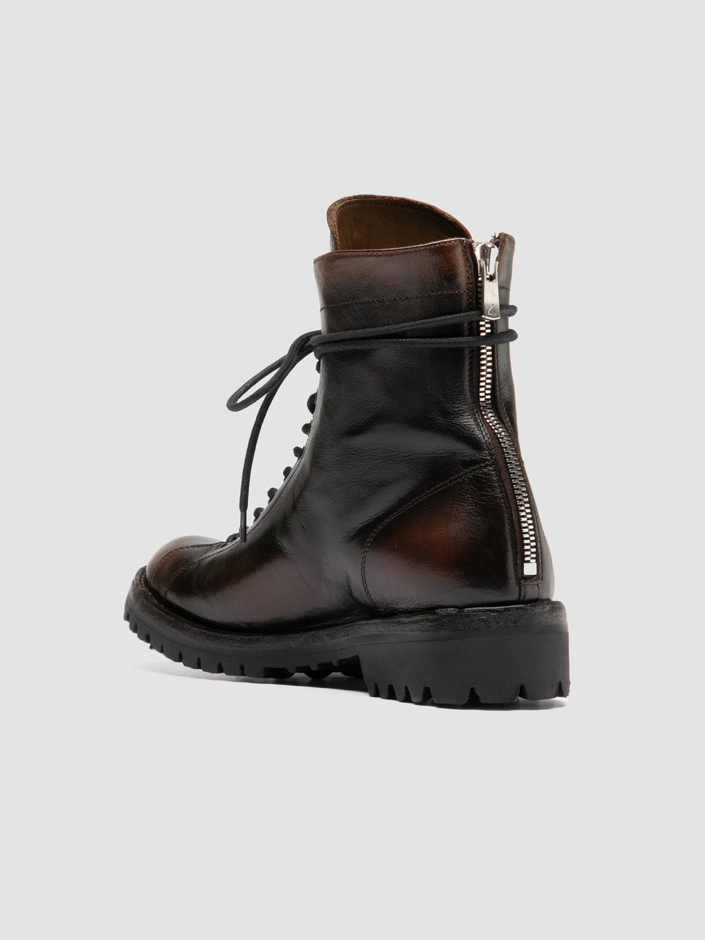 LORAINE 033 - Brown Leather Zip Boots - image OCDLORA033IGN18D222360 - 4