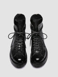 LORAINE 033 - Black Leather Zip Boots