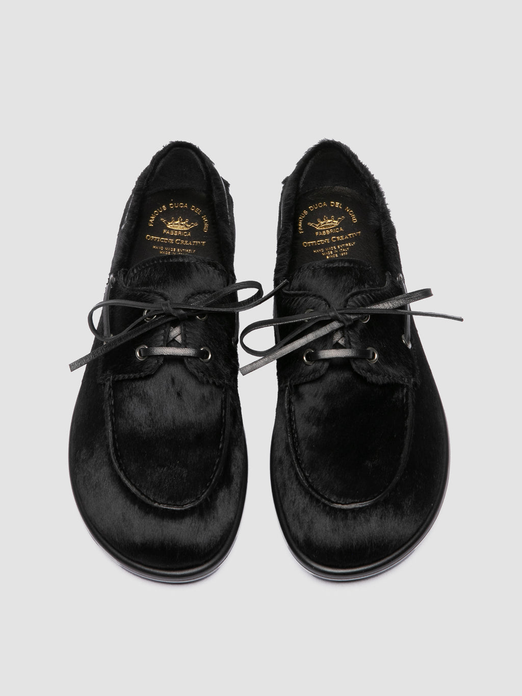 LOVE 101 - Black Leather Boat Shoes