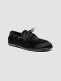 LOVE 101 - Black Leather Boat Shoes