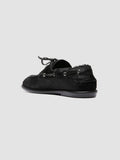 LOVE 101 - Black Leather Boat Shoes