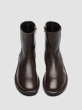 MARJORY 106 - Brown Leather Zipped Boots