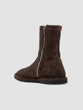 MARJORY 106 - Brown Suede Zipped Boots