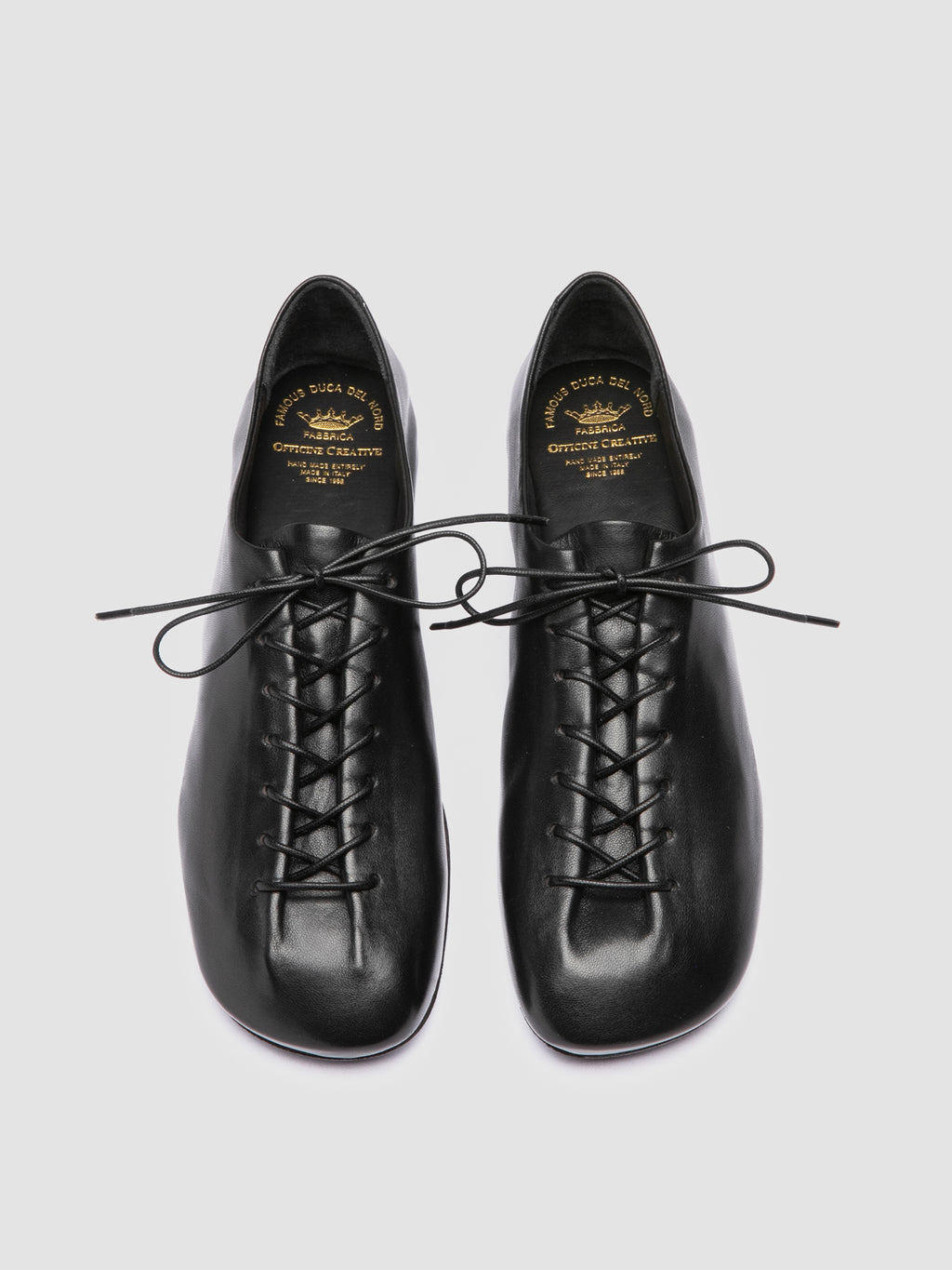 MEREDITH 004 - Black Leather Derby Shoes