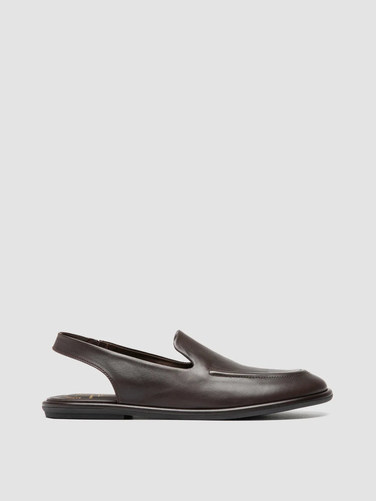 MIENNE 116 - Brown Leather Slingback Sandals