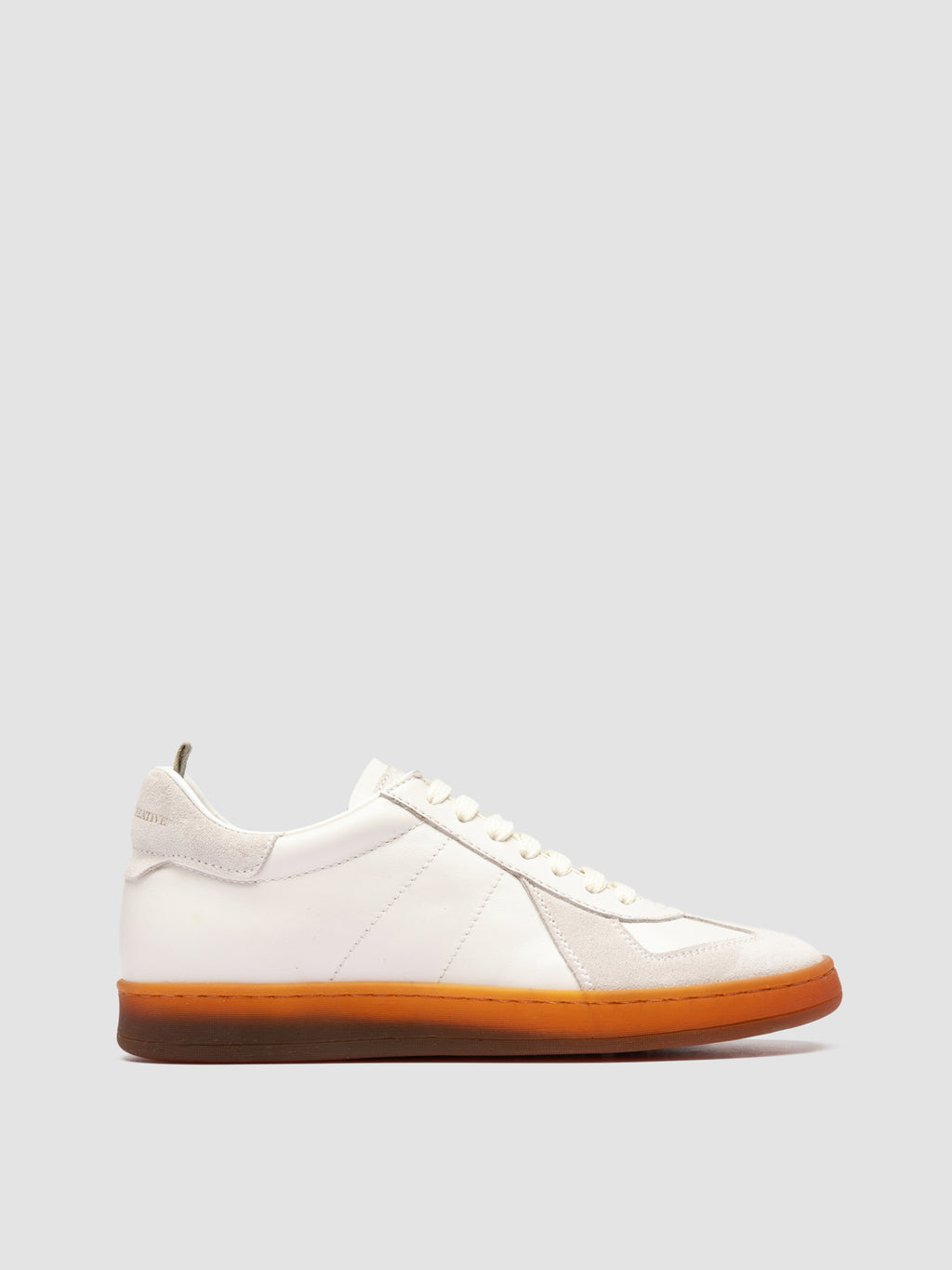 MILITIA 101 - White Leather and Suede Low Top Sneakers - image OCDMILI101LC225B556360 - 1