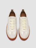 MILITIA 101 - White Leather and Suede Low Top Sneakers - image OCDMILI101LC225B556360 - 3