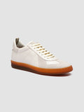 MILITIA 101 - White Leather and Suede Low Top Sneakers - image OCDMILI101LC225B556360 - 4