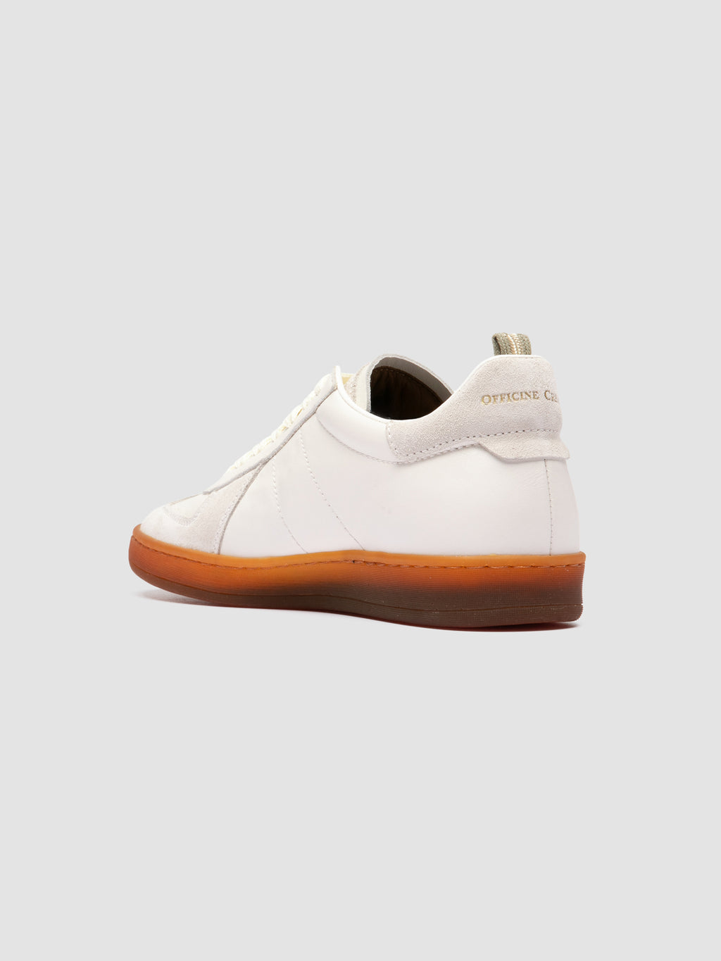 MILITIA 101 - White Leather and Suede Low Top Sneakers - image OCDMILI101LC225B556360 - 5