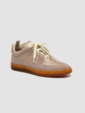 MILITIA 102 - Beige Leather and Suede Sneakers - image OCDMILI102LC176X552360 - 3