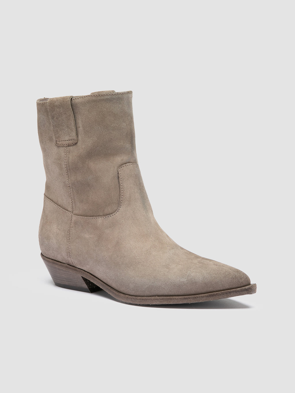 NOELIE DD 108 - Taupe Suede Zip Boots - image OCDNOEL108LIC23QUAR370 - 3