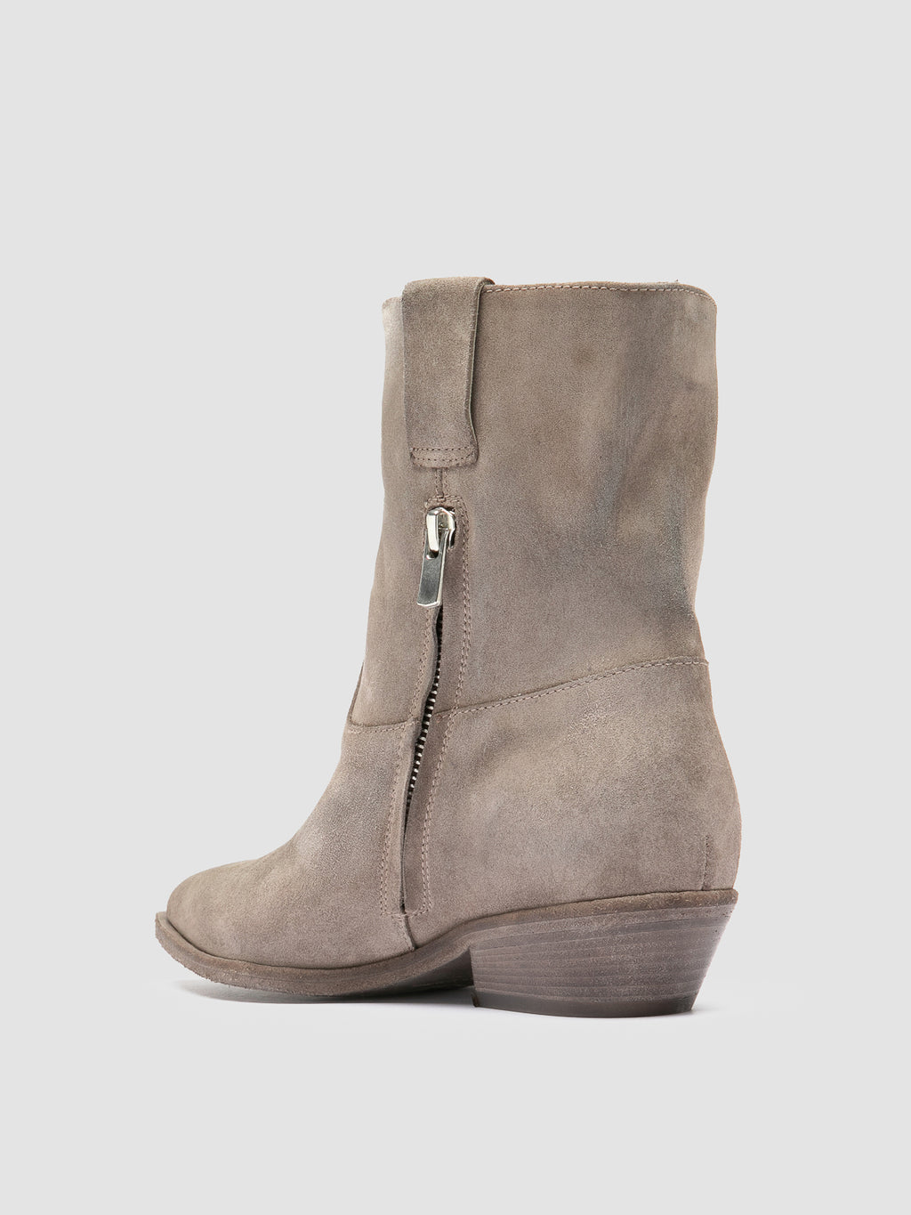 NOELIE DD 108 - Taupe Suede Zip Boots - image OCDNOEL108LIC23QUAR370 - 4