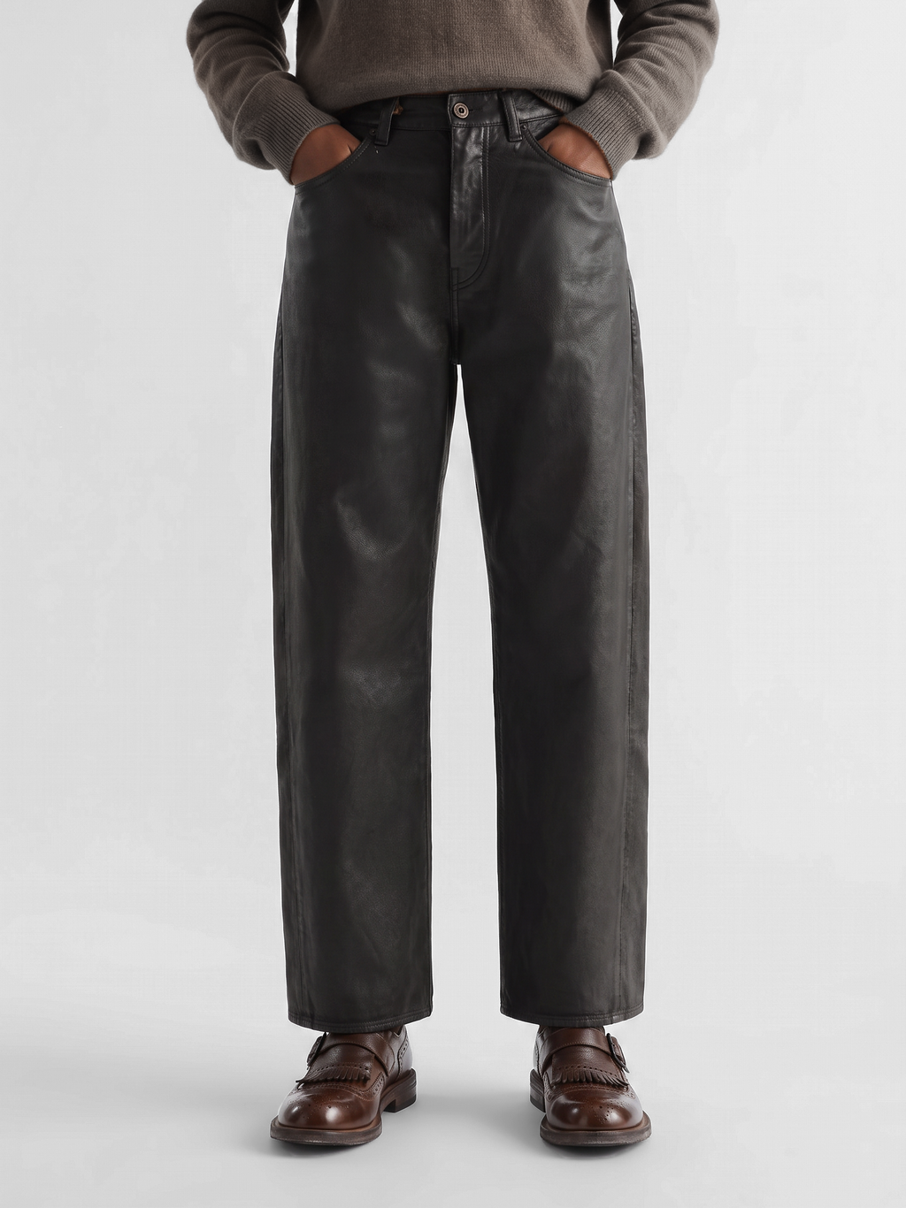 RUGGED 111 - Brown Leather Monk Shoes