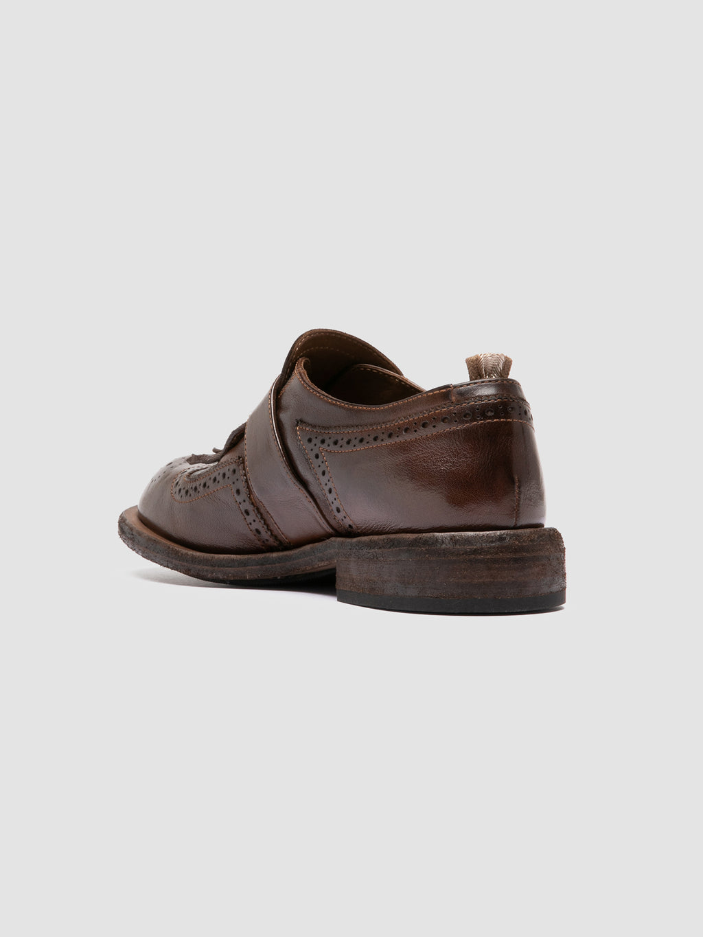 RUGGED 111 - Brown Leather Monk Shoes