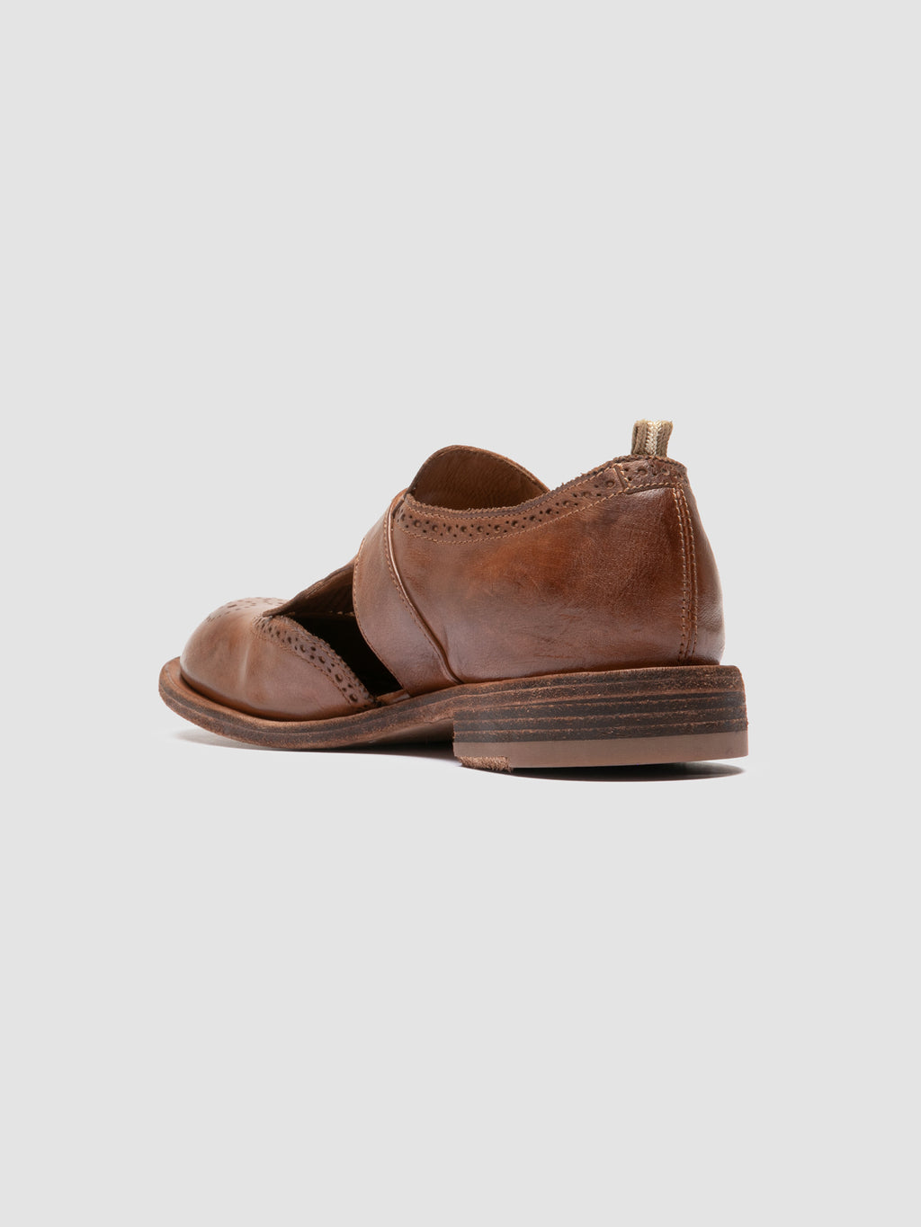 RUGGED 119 - Brown Leather Monk shoes