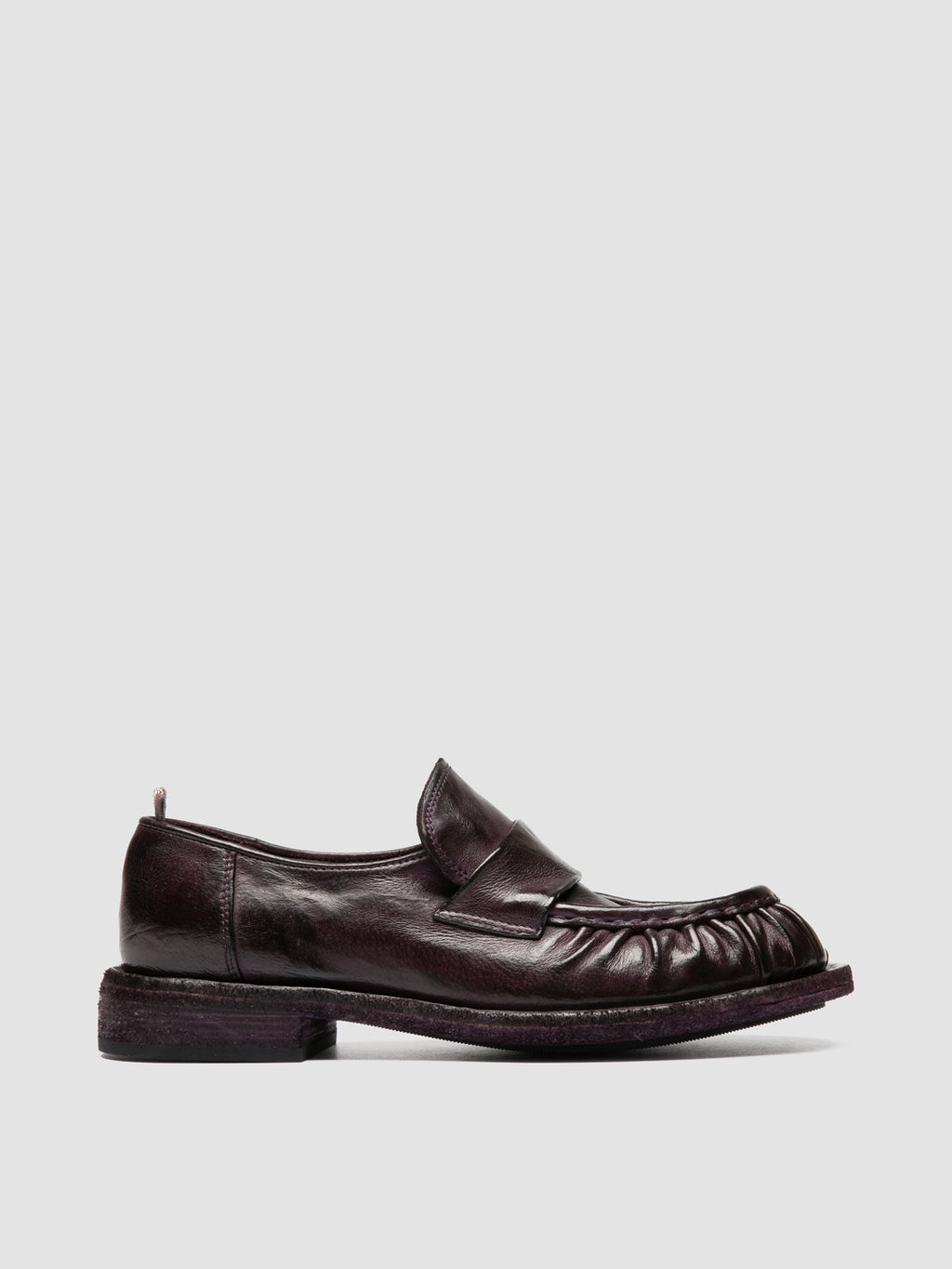 RUGGED 123_W - Burgundy Leather Penny Loafers - image OCDRUGG123IGNISF668370 - 1