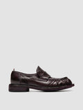 RUGGED 123_W - Burgundy Leather Penny Loafers - image OCDRUGG123IGNISF668370 - 1