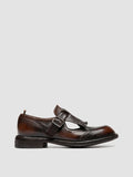RUGGED 126_W - Brown Leather T-Bar Shoes