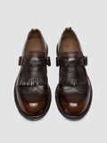 RUGGED 126_W - Brown Leather T-Bar Shoes