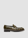 SOLITUDE 107 - Green Leather Penny Loafers
