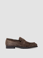SOLITUDE 107 - Braune Penny-Loafer aus Wildleder