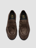 SOLITUDE 107 - Braune Penny-Loafer aus Wildleder