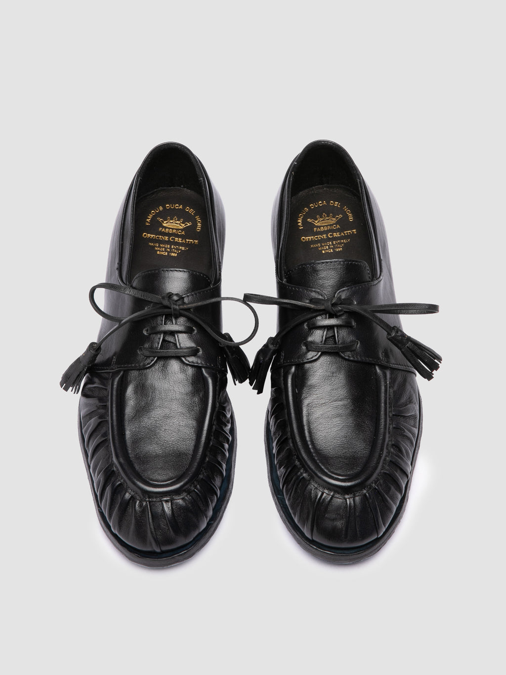 SOLITUDE 116_W - Blue Leather Derby Shoes
