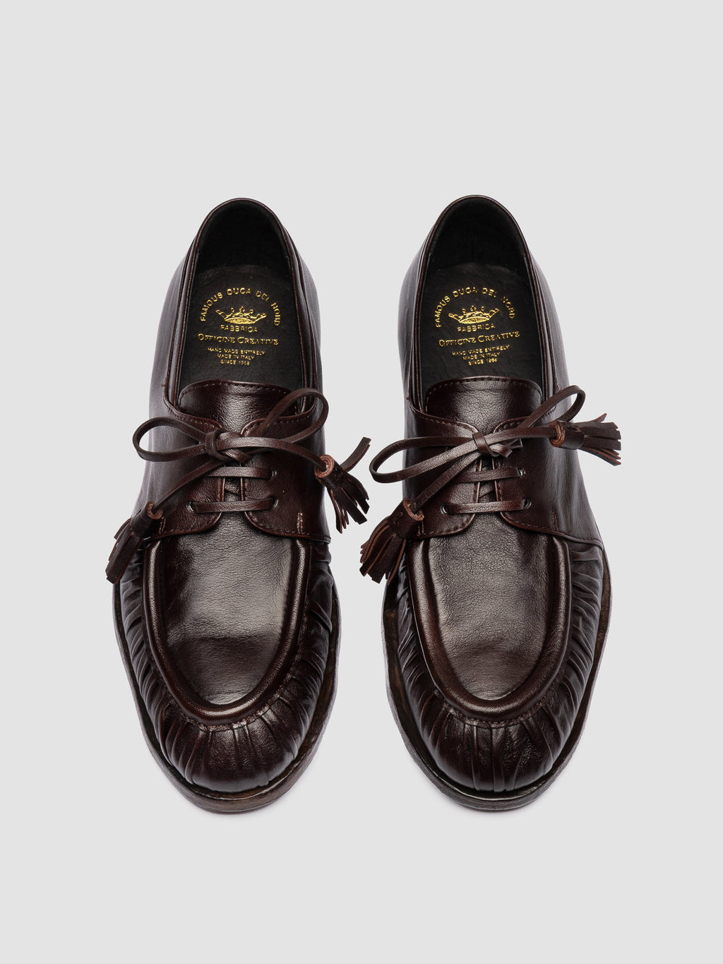 SOLITUDE 116_W - Brown Leather Derby Shoes - image OCDSOLI116HORLVF273370 - 2