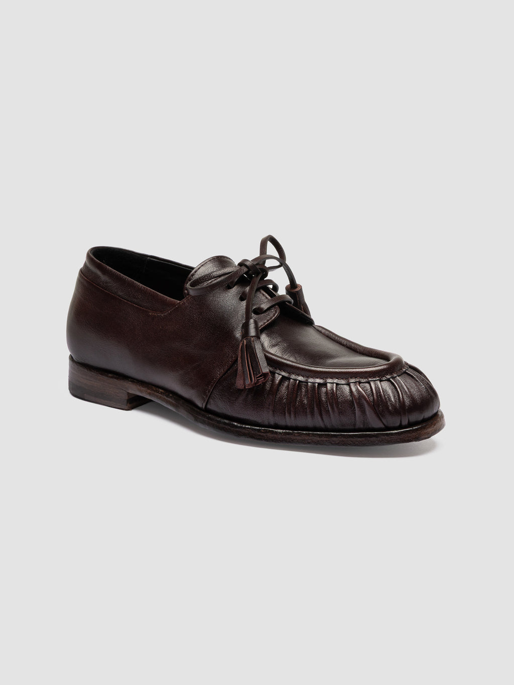 SOLITUDE 116_W - Brown Leather Derby Shoes - image OCDSOLI116HORLVF273370 - 3