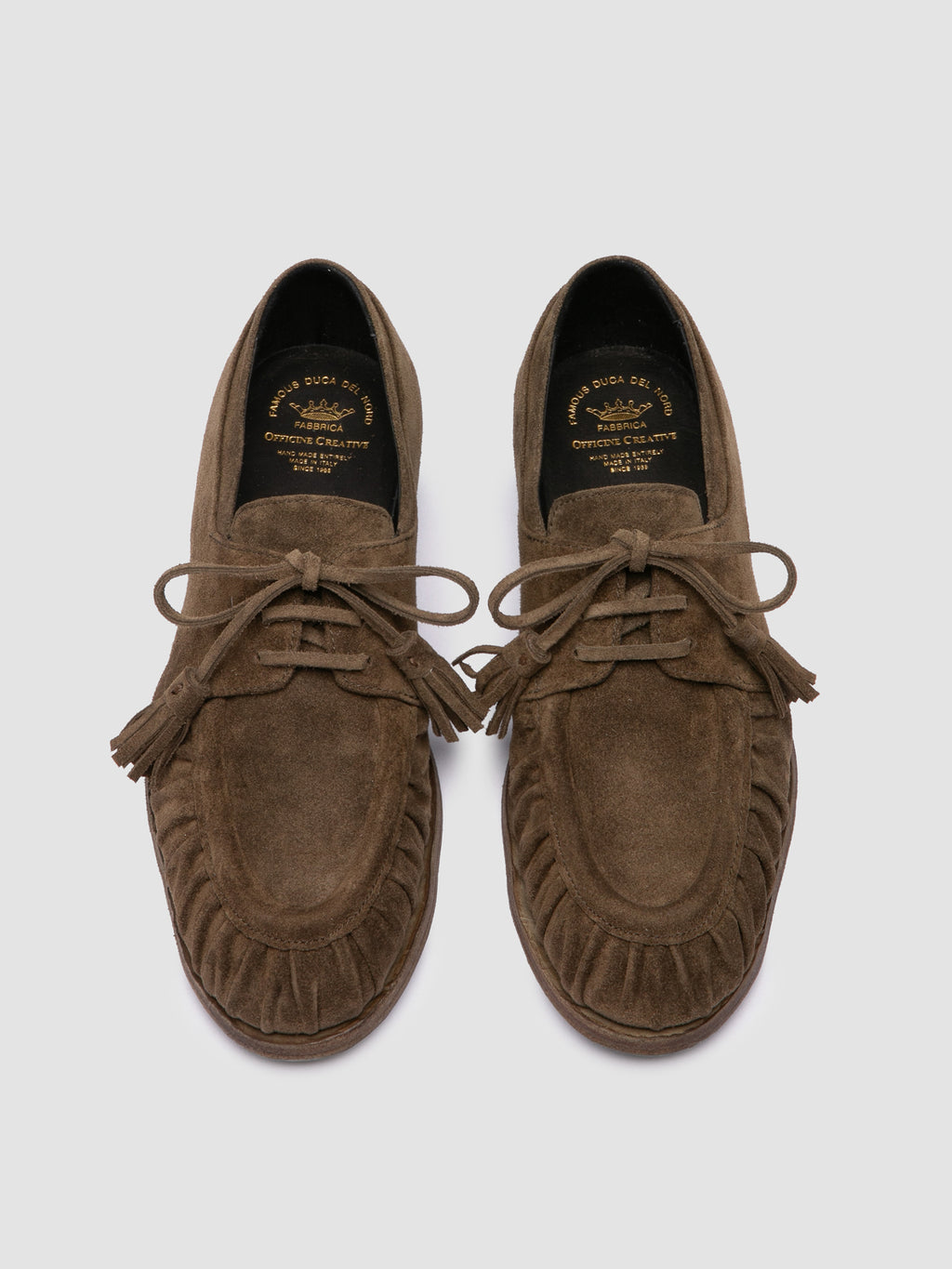 SOLITUDE 116_W - Brown Suede Derby Shoes