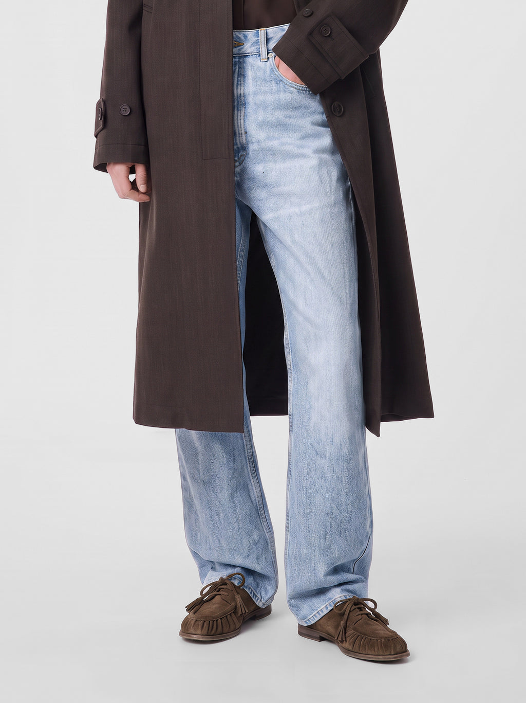 SOLITUDE 116_W - Brown Suede Derby Shoes