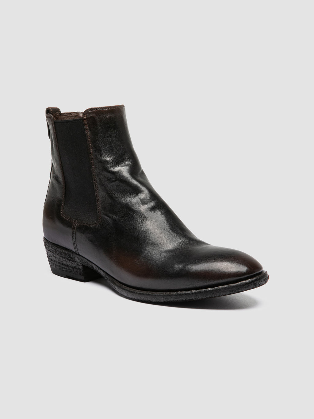 SONEGAL DD 001 - Brown Leather Chelsea Boots - image OCDSOND001IGN18V572360 - 3