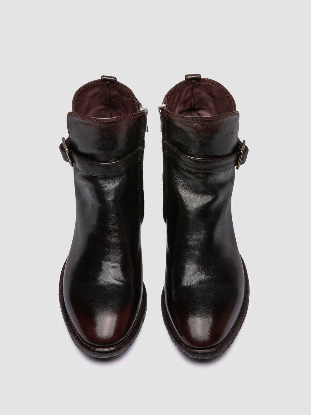 SONEGAL DD 002 - Brown Leather Zip Boots