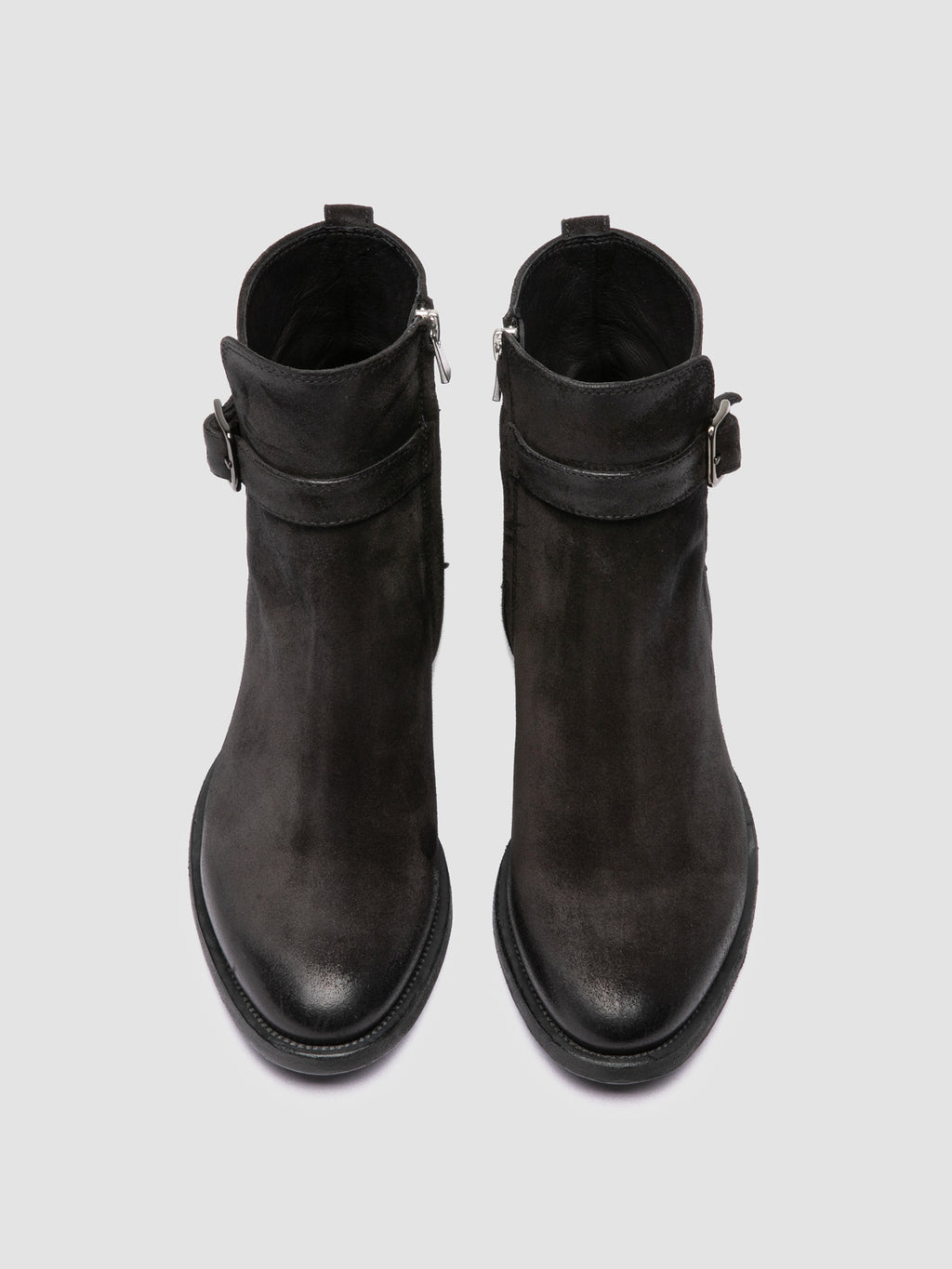 SONEGAL DD 002 - Schwarze Wildlederstiefel mit Reißverschluss - image OCDSOND002LC1811000360 - 2